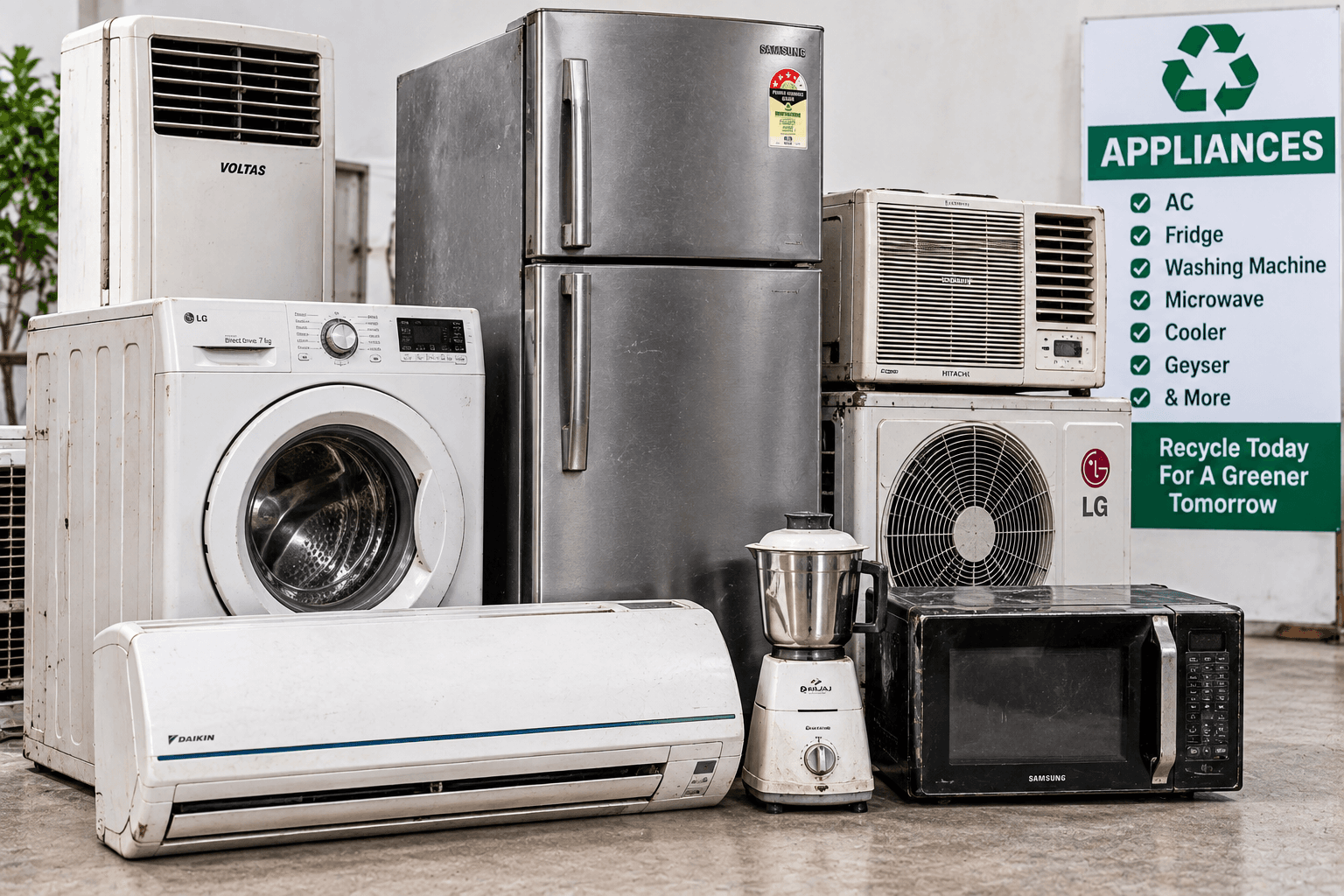 Appliances scrap pickup in Gorakhpur - Kabadi Baba
